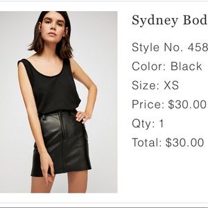 Free people - Sydney bodysuit with open back